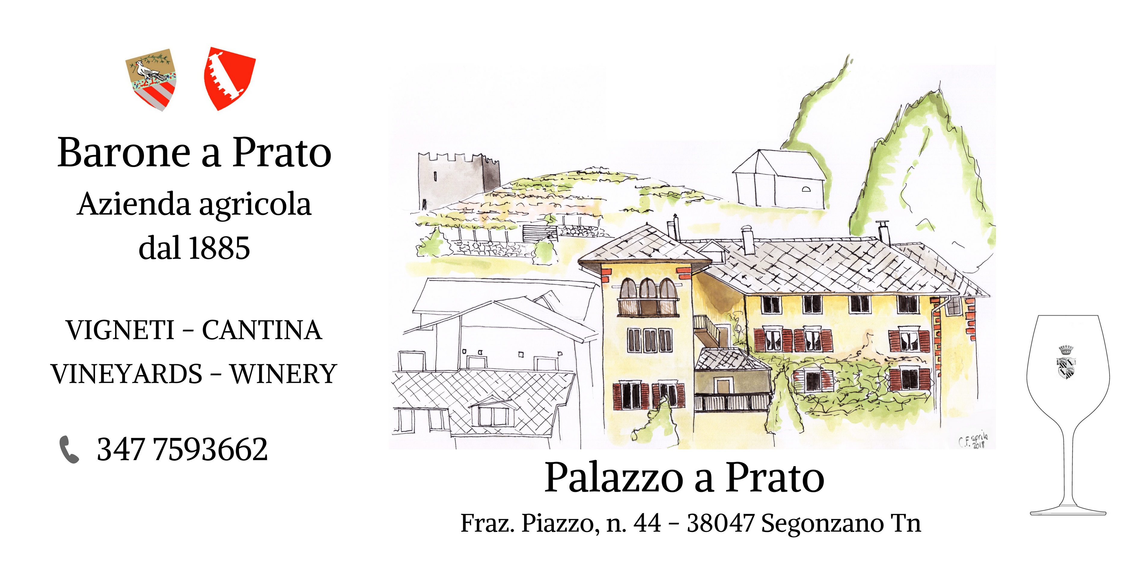 insegna cantina Barone a Prato